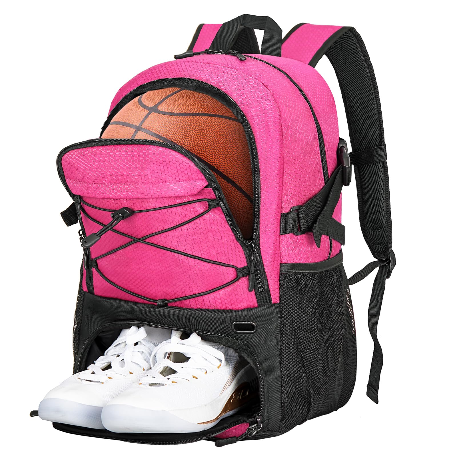 Goloni Basketball Bag,Large Sports Bag with with Separate Ball & Shoe Compartments,Gym Bag for Basketball,Soccer,Volleyball