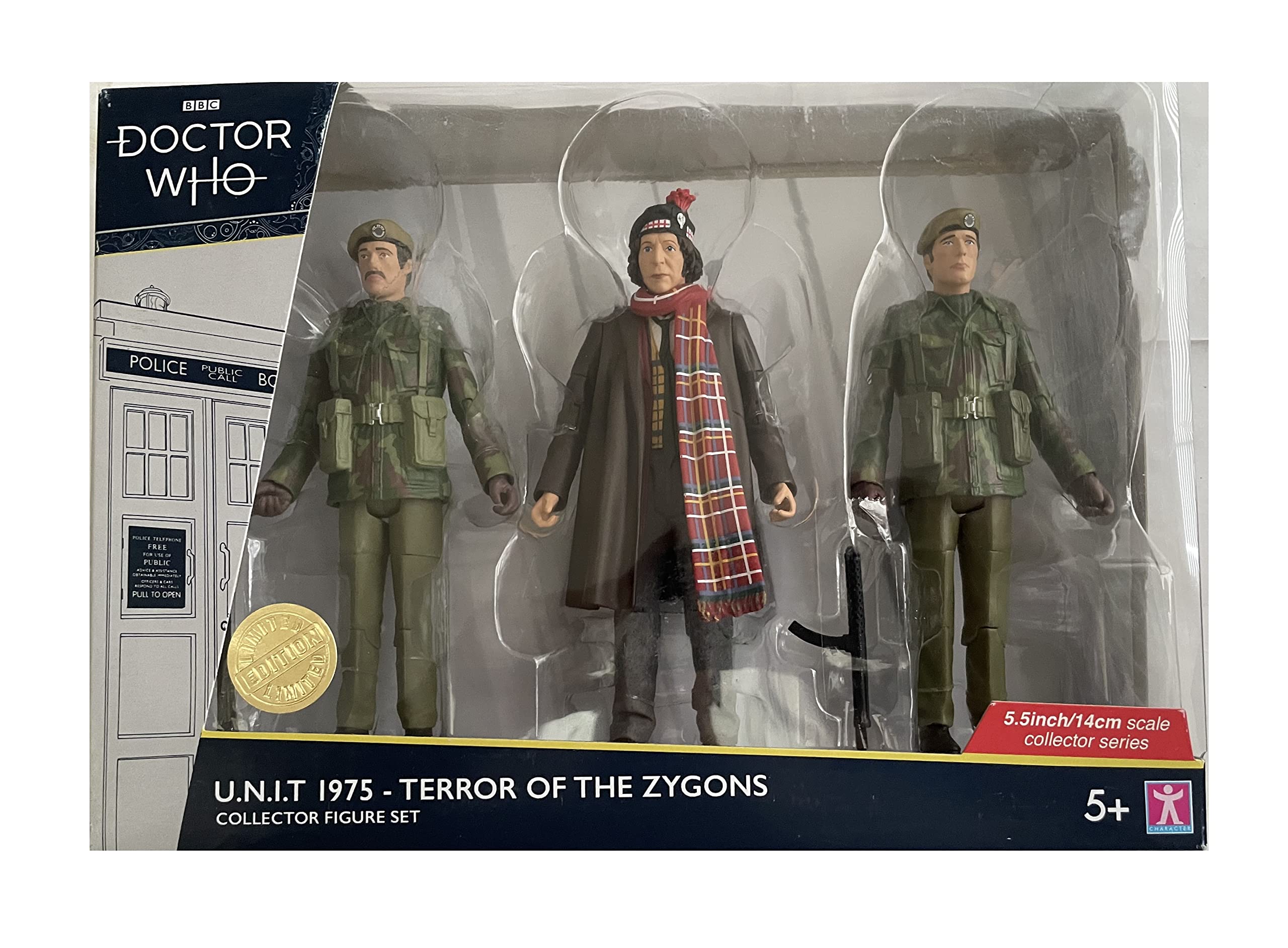 Doctor Who U.N.I.T 1975 Terror of The Zygons Collector Figure Set