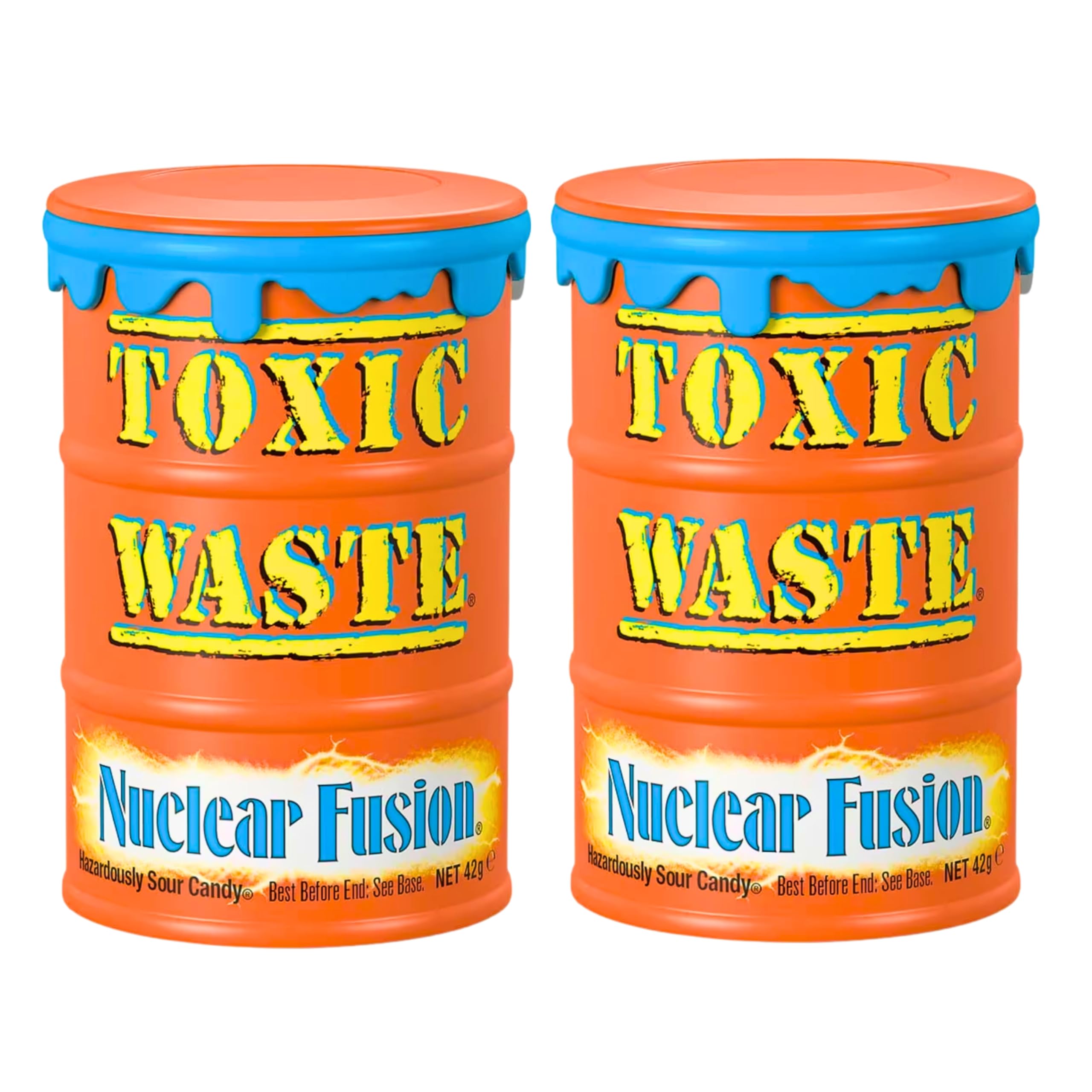 Toxic Waste Nuclear Fusion - Caramelos Super Acidos, varios sabores - 2 x 42g - Pack Laborawi