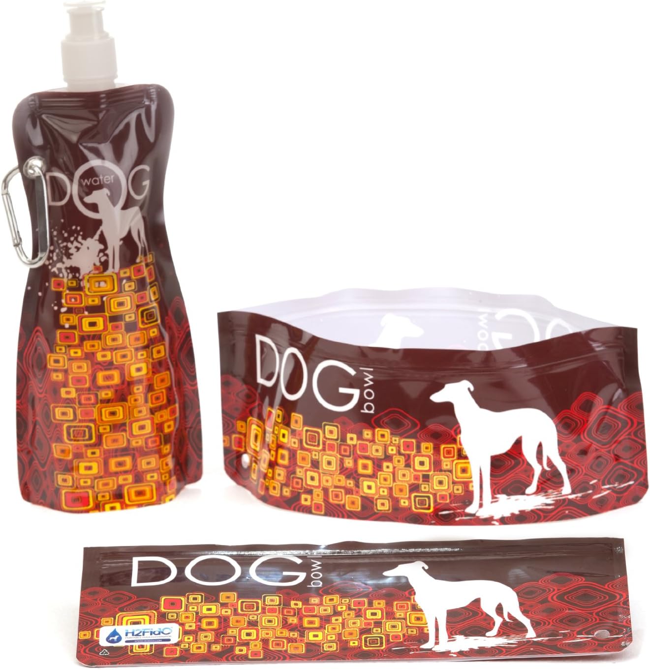 H2FidO Geo Dog Traveling Bowl and Bottle