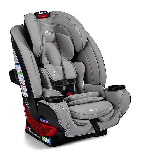 Britax One4Life All in One Convertible Car Seat, 3 in 1 Car Seat & Booster Seat with Easy ClickTight Installation, Extended Rear Facing Capacity, and Breathable SafeWash Fabrics —Raven Black