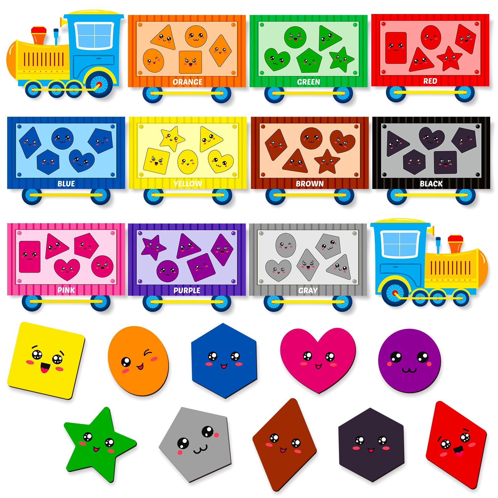 Mimorou 12 Pack Magnetic Color Sorting Set Color Sorting Toys for Toddlers Fridge Magnets Preschool Learning Activities Matching Games Recognition Magnets for Whiteboard