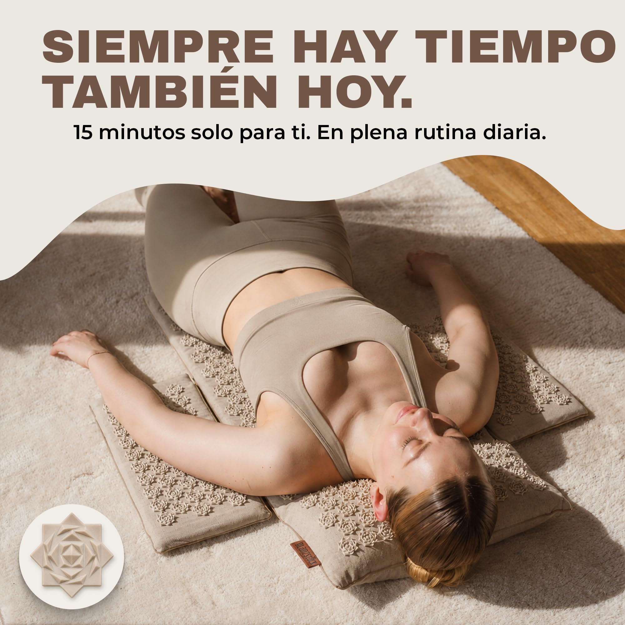 Glanzstück Berlin®: Esterilla de acupresión XXL Lounge Intense Set para todo el cuerpo, ideal para principiantes, para tensiones, dolores de cabeza, dolor de espalda, estrés
