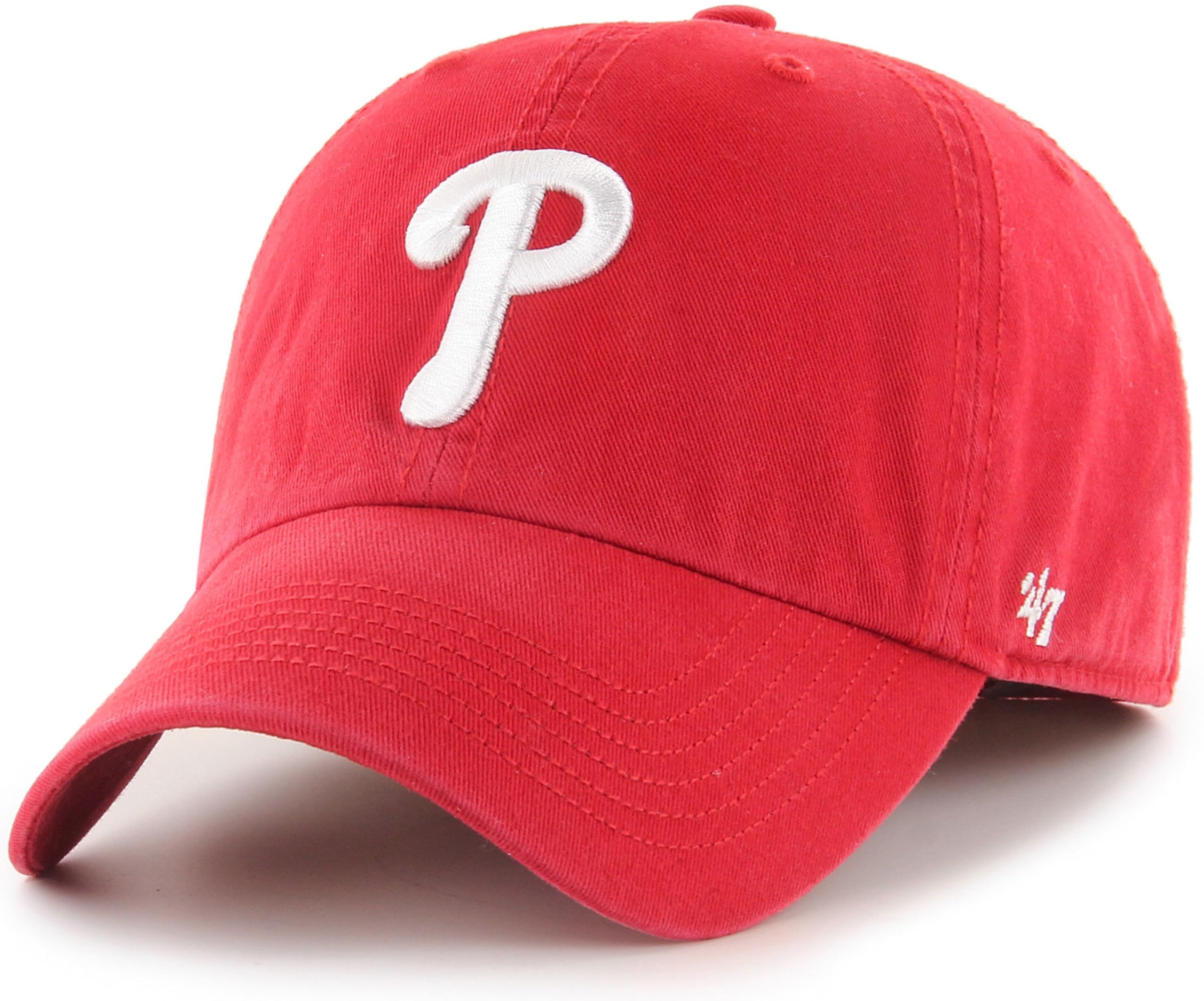 Unisex Philadephia Phillies - Red 47 Mlb Team Color Primary Logo Franchise Fitted Baseball Hat Cap, Adult, Xl