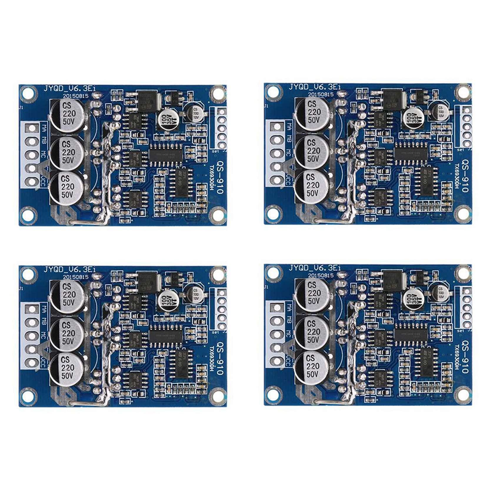 4Pc DC 12V-36V 500W Regolatore del Motore PWM Controllo bilanciato Scheda Driver Auto Uso Durevole (con Hall)