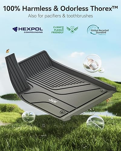 Miniatura 38 de 3W – Tapetes compatibles con Tesla Model Y 2020-2024 y 2025 (no para Juniper), tapetes TPE para todo tipo de clima y revestimiento para maletero