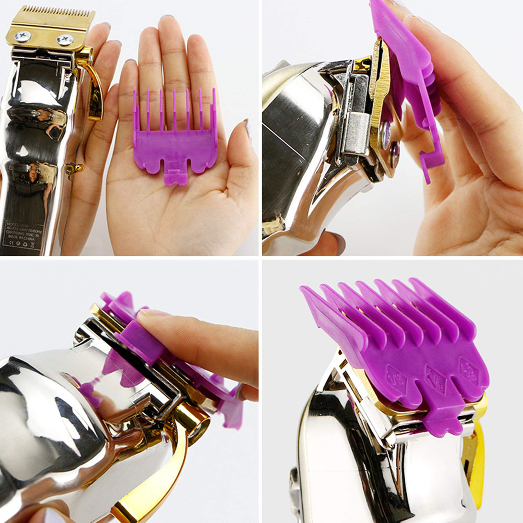 2-teiliges Haarschneide-Kamm-Set – Führungskämme 1,5 Mm & 3 Mm, Für Wahl Haarschneidemaschinen