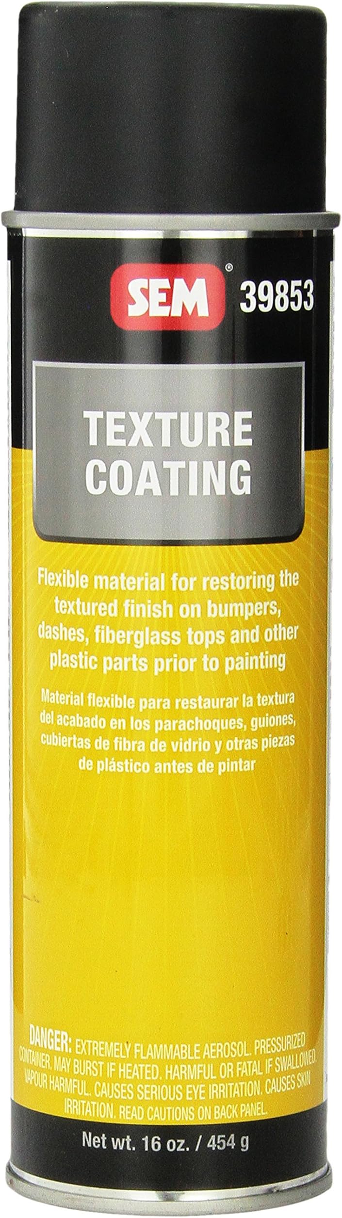 SEM 39853 Black Texture Coating Aerosol - 16 oz.