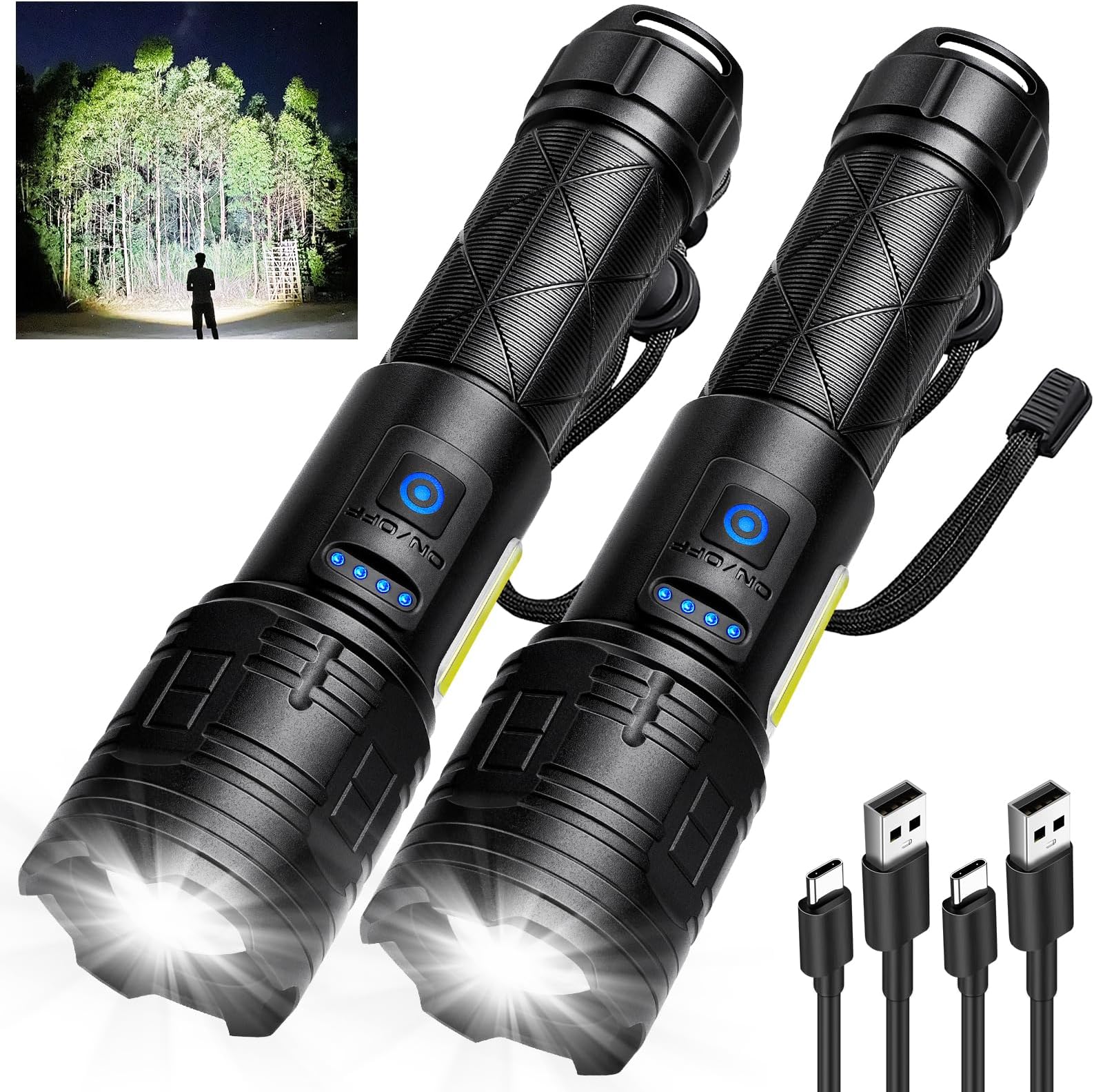 taoquwe LED Flashlight High Lumens