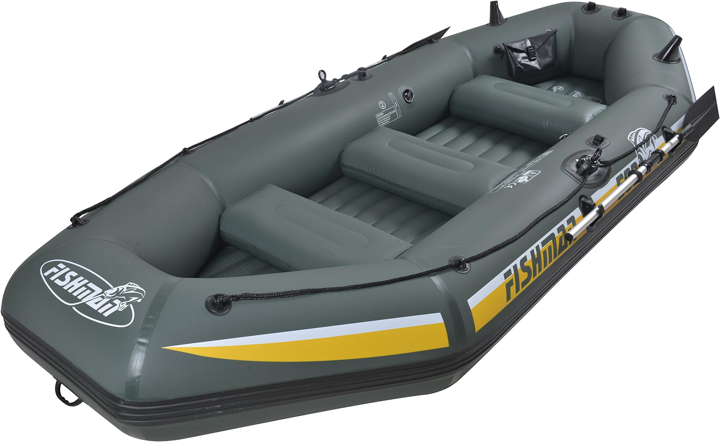 Fishman II 500 Inflatable Boat, Green