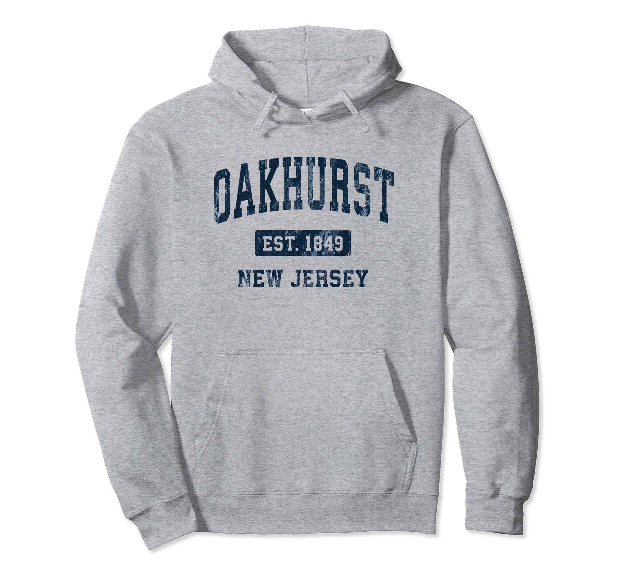 Oakhurst New Jersey NJ Vintage Athletic Sports Design Pullover Hoodie