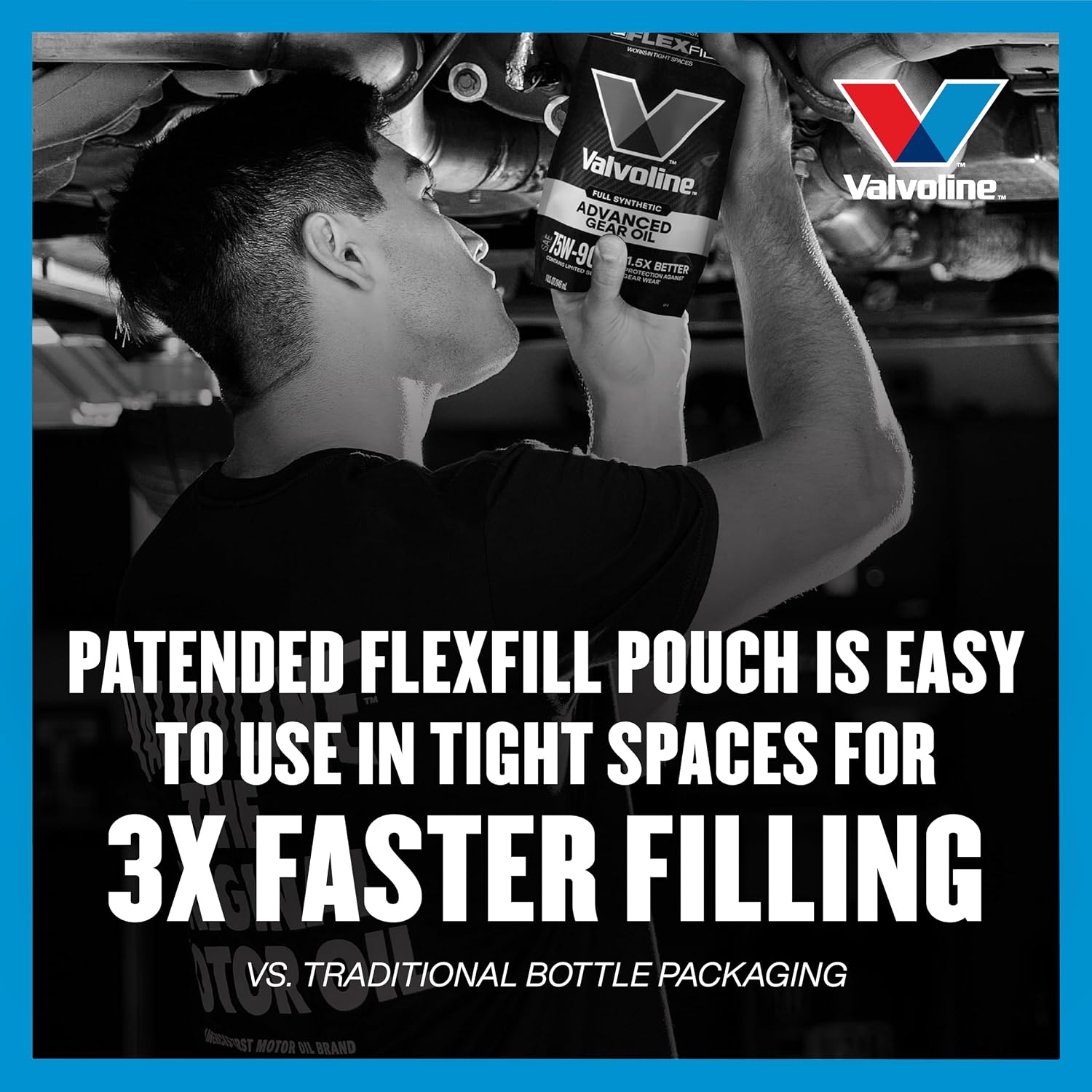 Valvoline Flexfill SAE 75W-140 Full Synthetic Gear Oil 1 QT, Case of 4