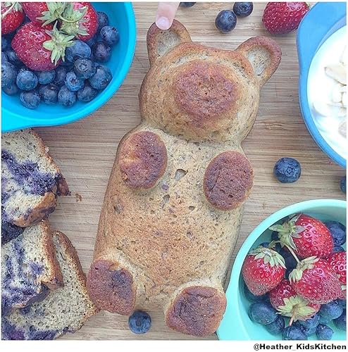 Miniatura 8 de Molde de oso gigante para gomitas, silicona de alta calidad + 2 recetas y 5 bolsas de regalo incluidas  Haz grandes golosinas de oso (gomitas,