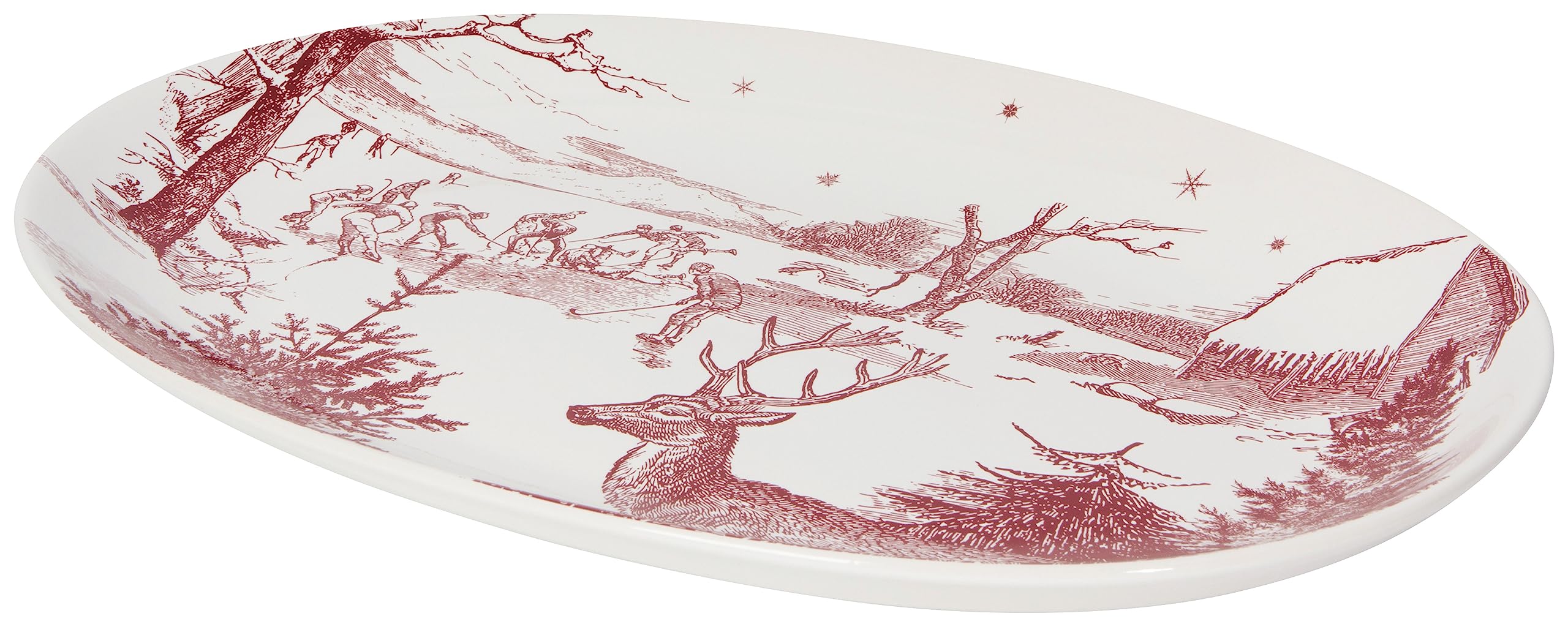 NOW DESIGNS Winter Toile Serving Platter, 1 EA