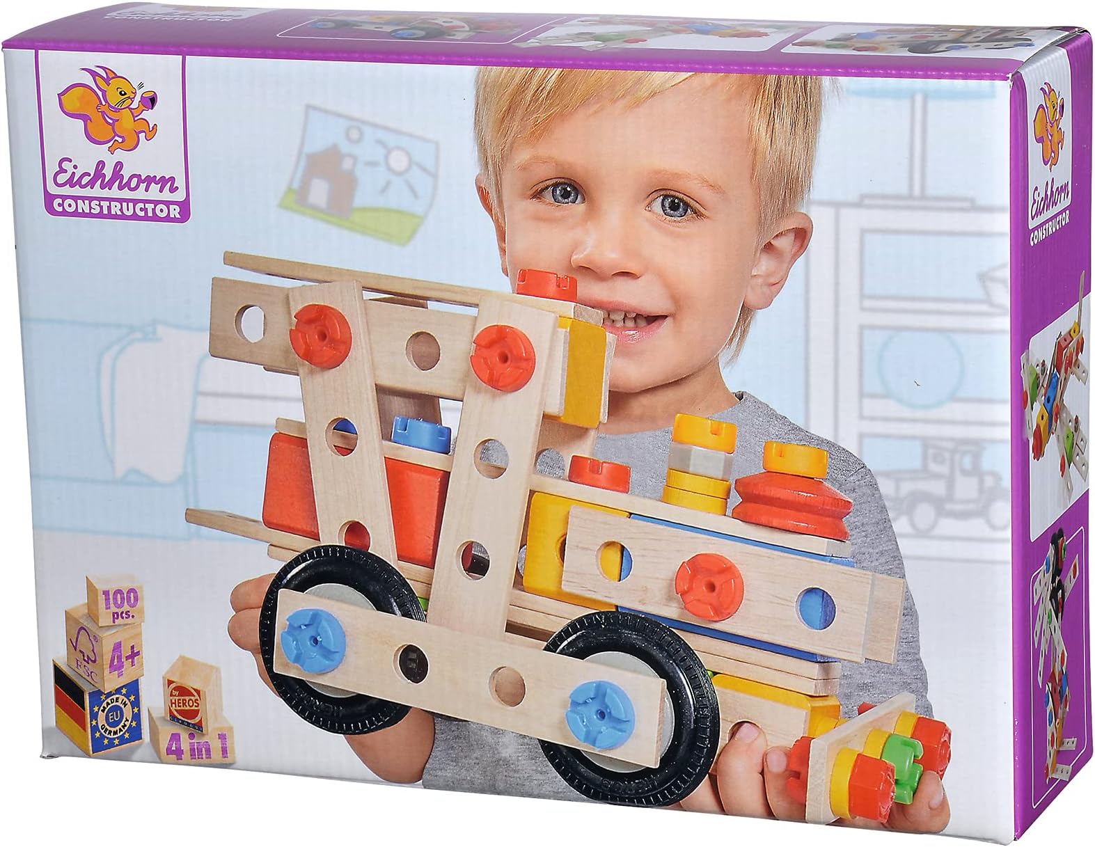 Eichhorn Heros Constructor Engine (100-Piece, Beige)