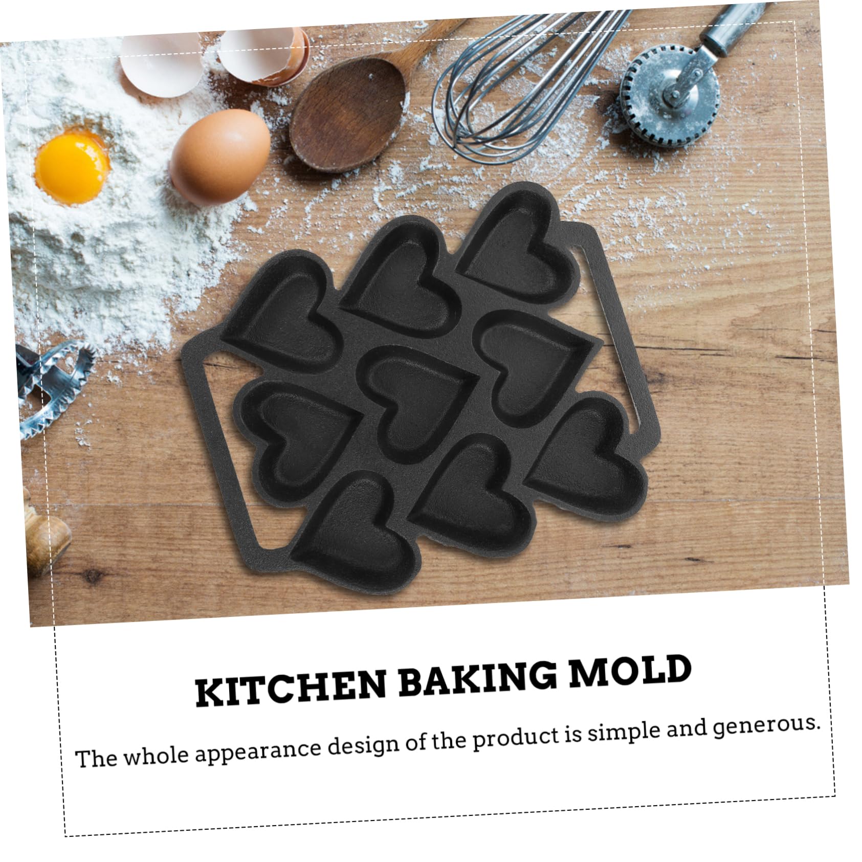 IMIKEYA Moule À Gâteau En Forme De Cœur Moule À Gâteau Antiadhésif Pour Des Desserts Sains