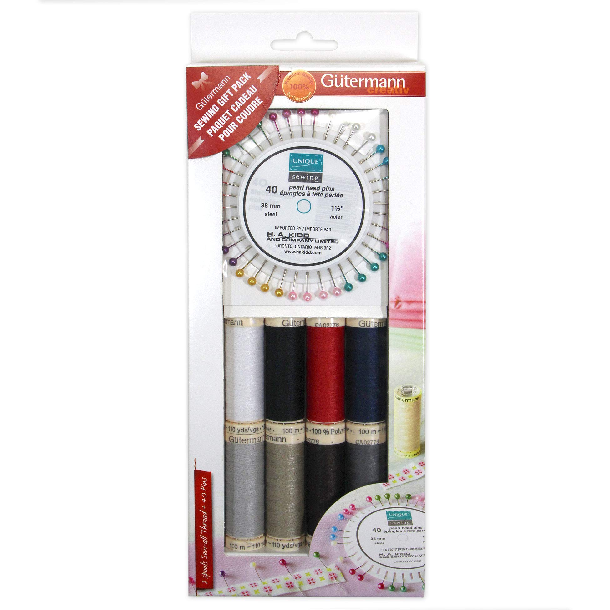 Gutermann Sew-All - Confezione regalo di filo di poliestere, multicolore