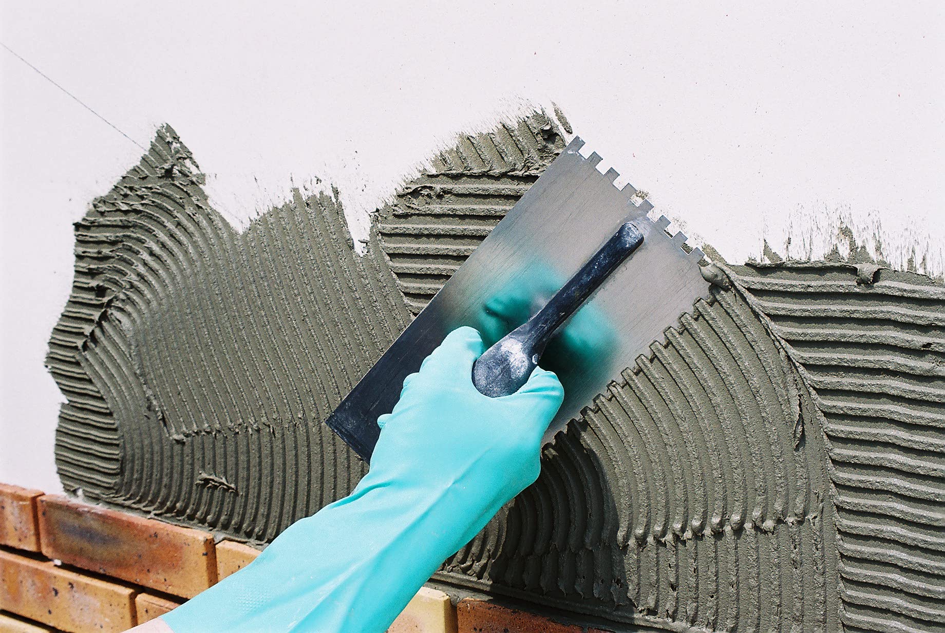 Parexlanko - Colle pour Plaquettes en Béton - Gris - Pose de plaquettes, briquettes et pierres de parement en béton - Mur intérieur et extérieur - 15kg | Pose de plaquettes, briquettes et pierres de parement en béton - Mur intérieur et extérieur