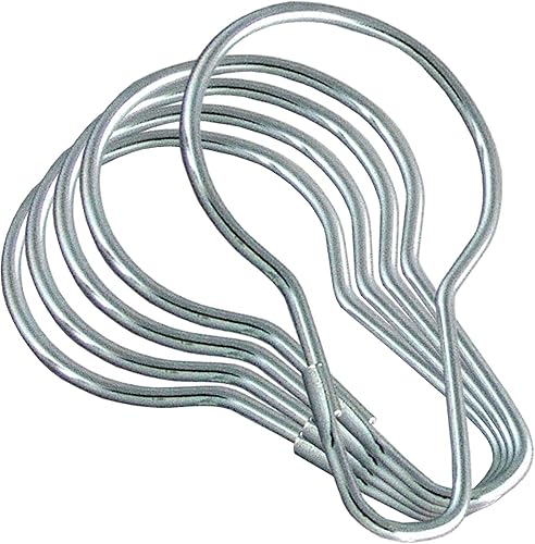 Ldr 5026200Anillos de cortina de ducha cromado 12-pack