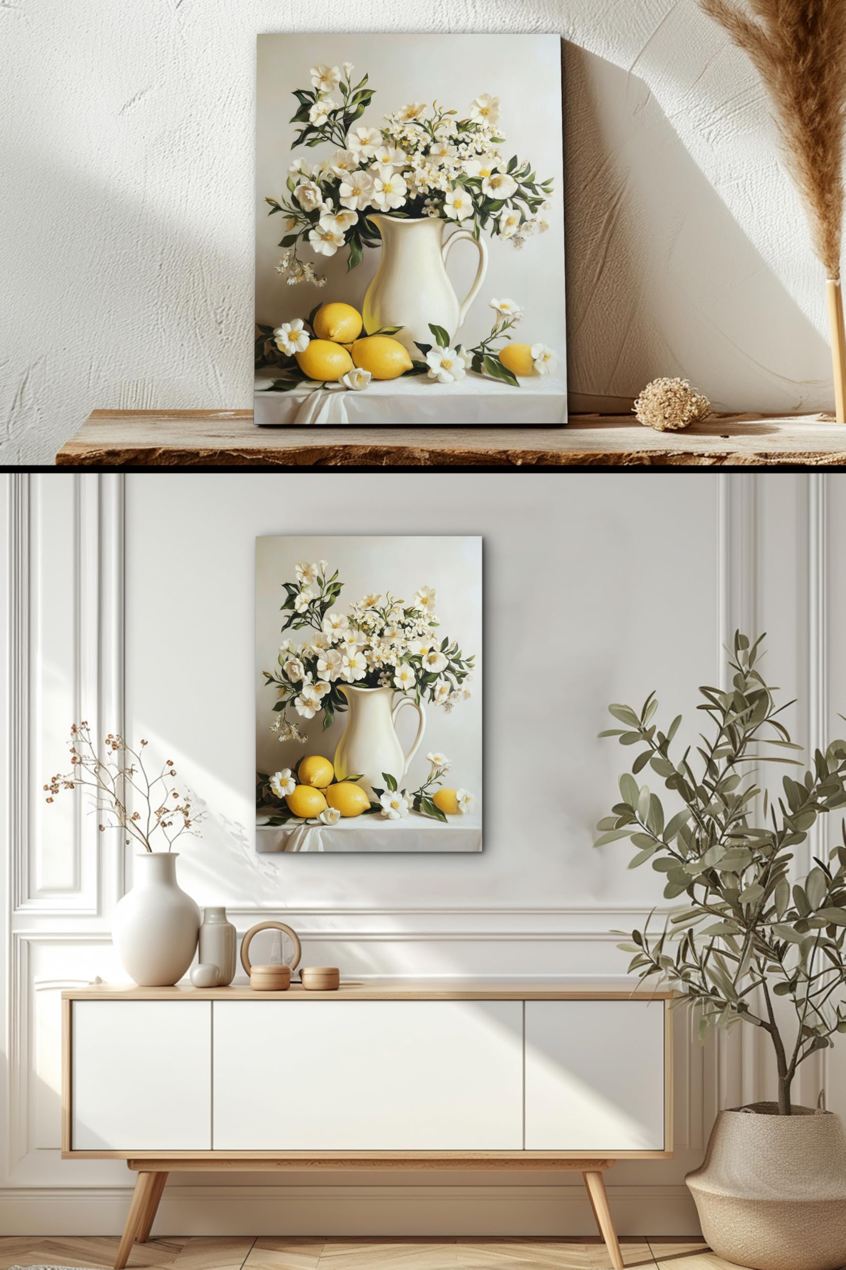 Amazon.com: Flower Canvas Wall Art, Vintage Still Life Daisies in