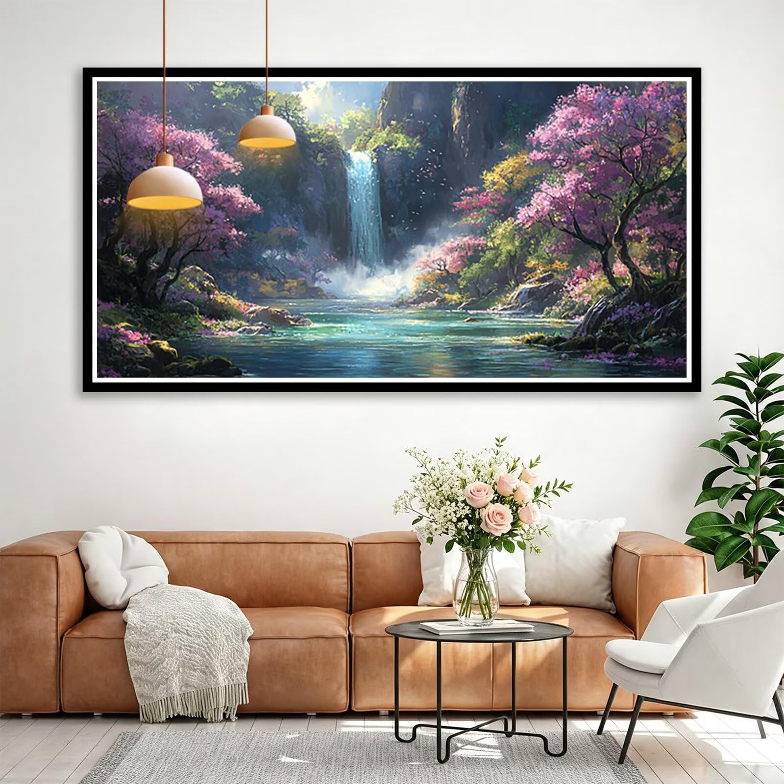 Diamond Painting Erwachsene 120x60 cm, 5D Landschaft Diamond Art Set Q0-224