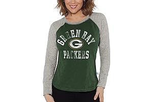 G-III Sports Women's NFL Waffle Knit Raglan Long Sleeve T-Shirt