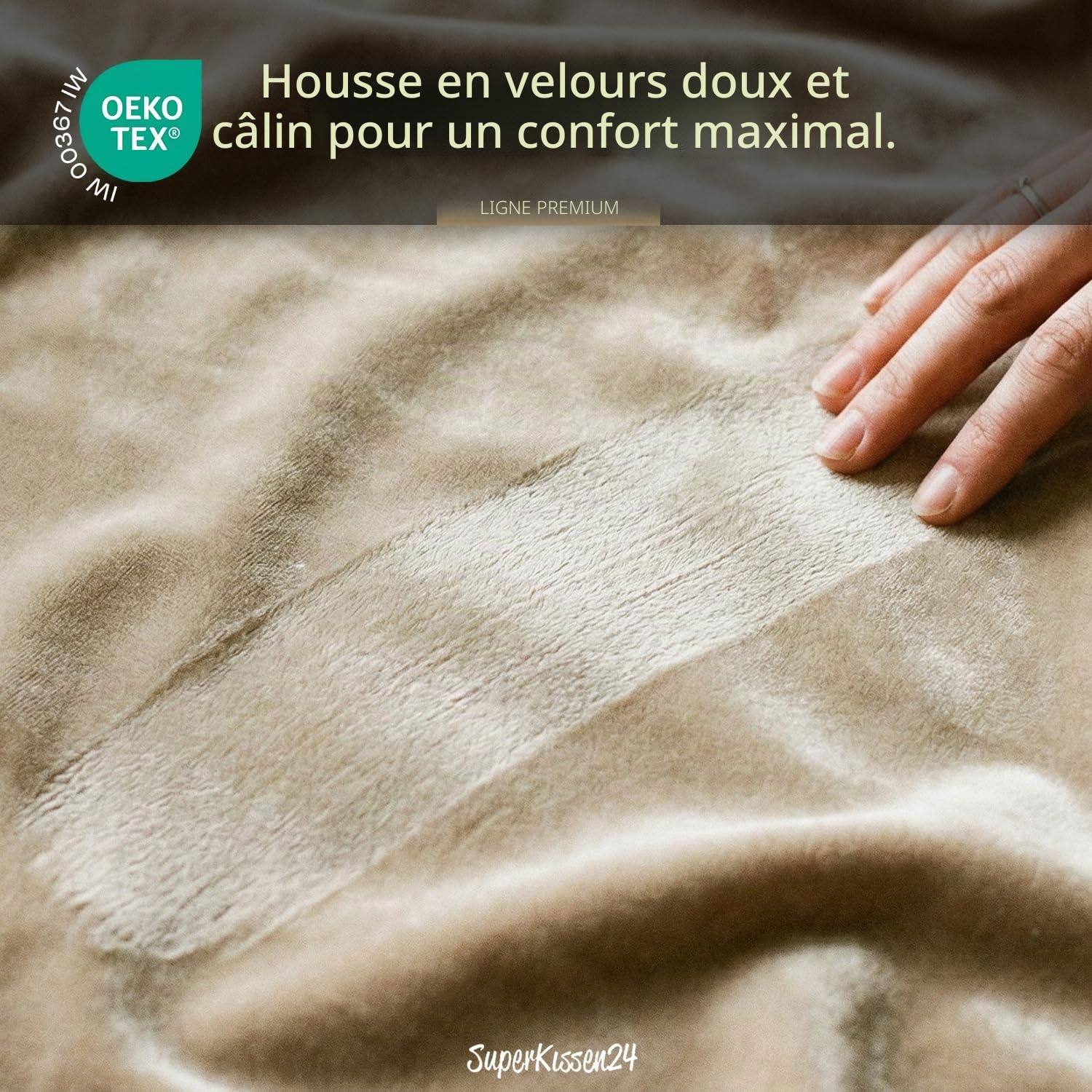 SuperKissen24. Coussin de Fauteuil Suspendu - Coussin Fauteuil Jardin - Oreillers de Oeuf Suspendu - Coussin Rond - Oreiller Moelleux - Beige