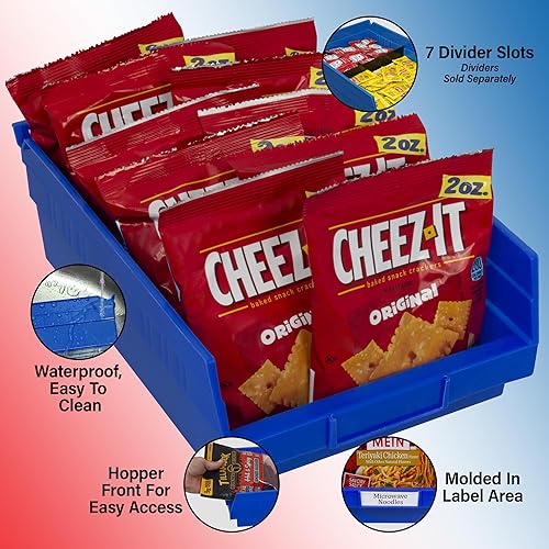 Vista 4 de Contenedores apilables, estantería Akro-Mils 30150, 12 pulgadas x 8 pulgadas x 4 pulgadas, plástico transparente, pack por 12