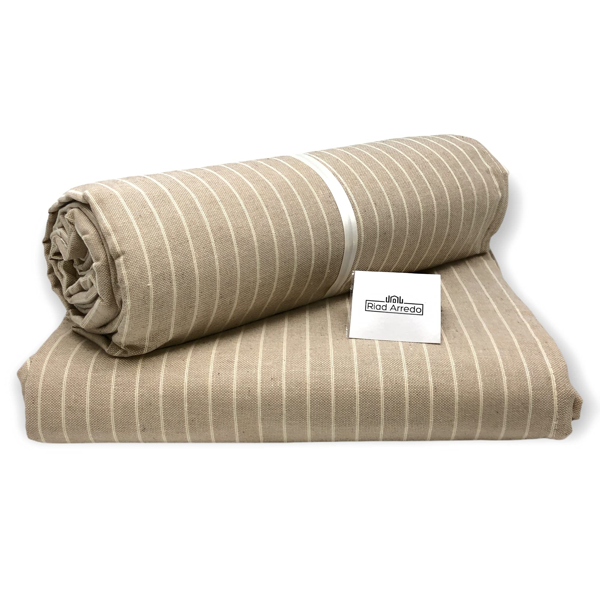 Riad Arredo Tela Decorativa Para Sofá – Colcha Multiusos GranFoulard – Manta De Algodón – Lona Robusta (naranja, 2 Plazas, 260 X 280 Cm