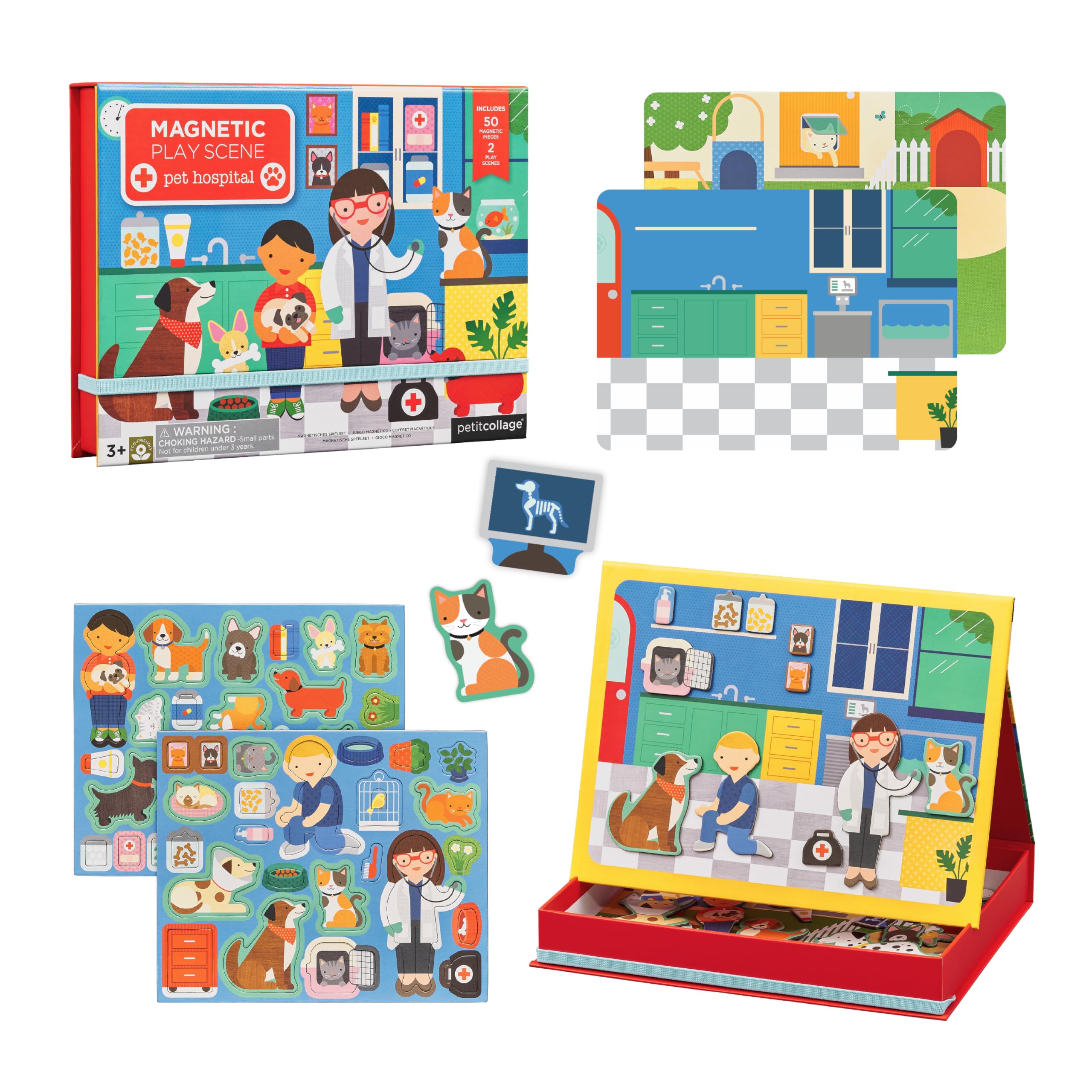 Petit Collage Mag Play Scene Pet Hospital