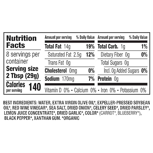 Vista 76 de Annie's Aderezo de vinagreta de jengibre y sésamo, certificado orgánico, sin OMG, 8 onzas líquidas