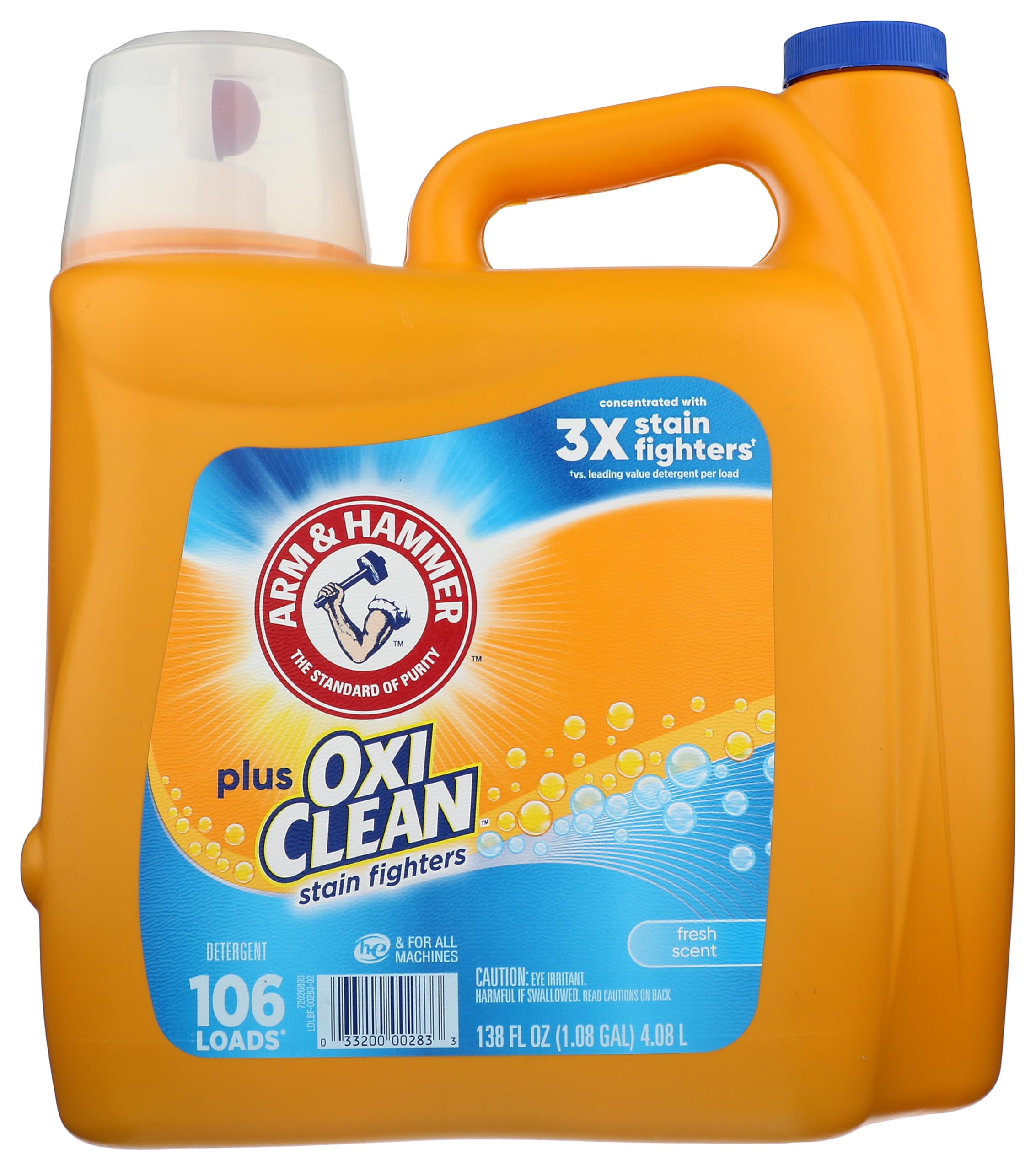 Arm &amp; Hammer, Liquid Detergent Oxi Clean Fresh Scent, 138 Fl Oz