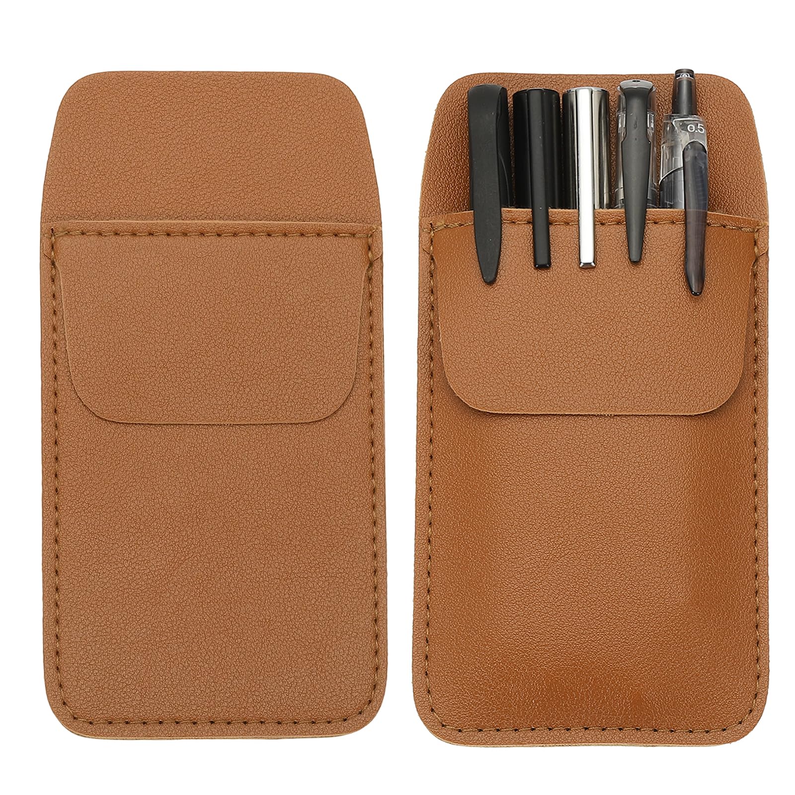 PATIKIL 2 Pack Leather Pocket Protector
