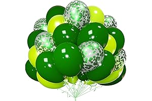 AULE Dark Green Light Green 60 Greenery Balloons Pack