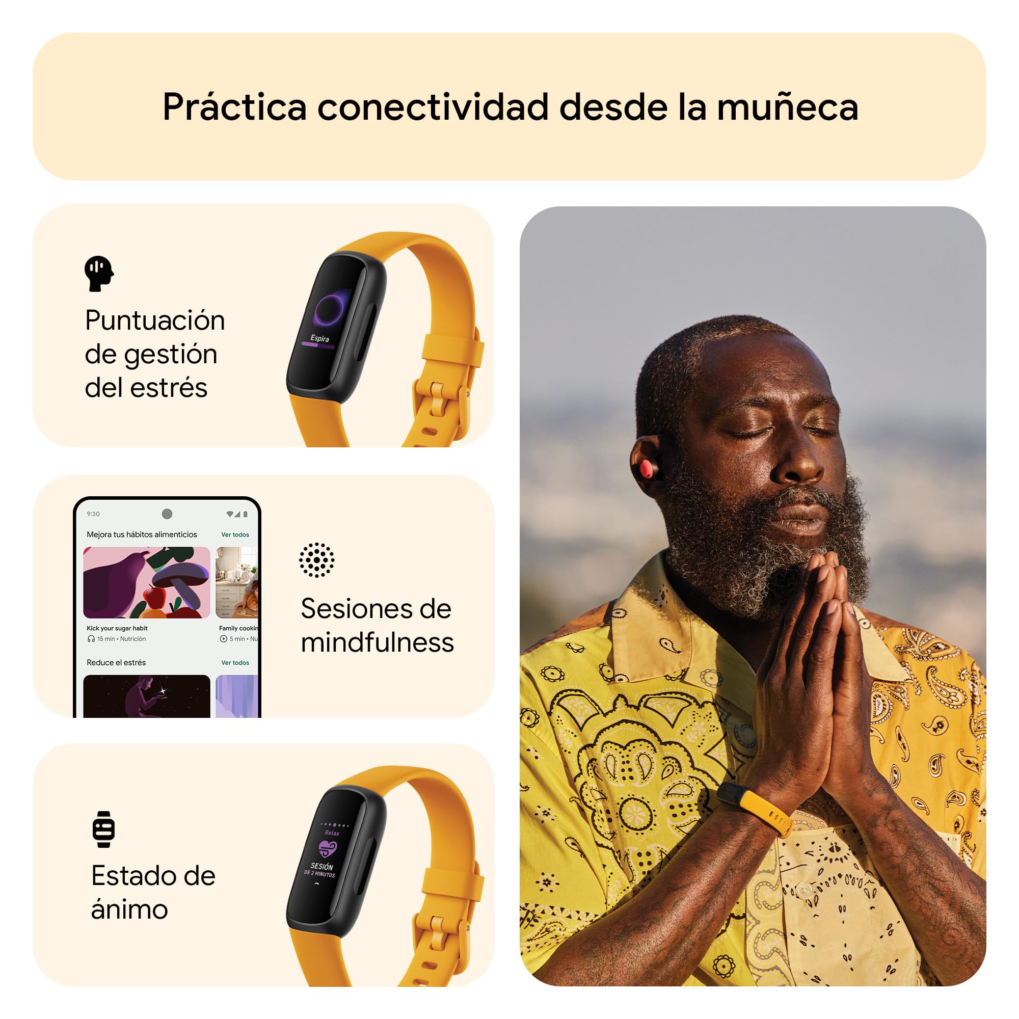 Google Fitbit Inspire 3, la pulsera de salud y actividad física con hasta 10 días de batería y compatible con Android e iOS