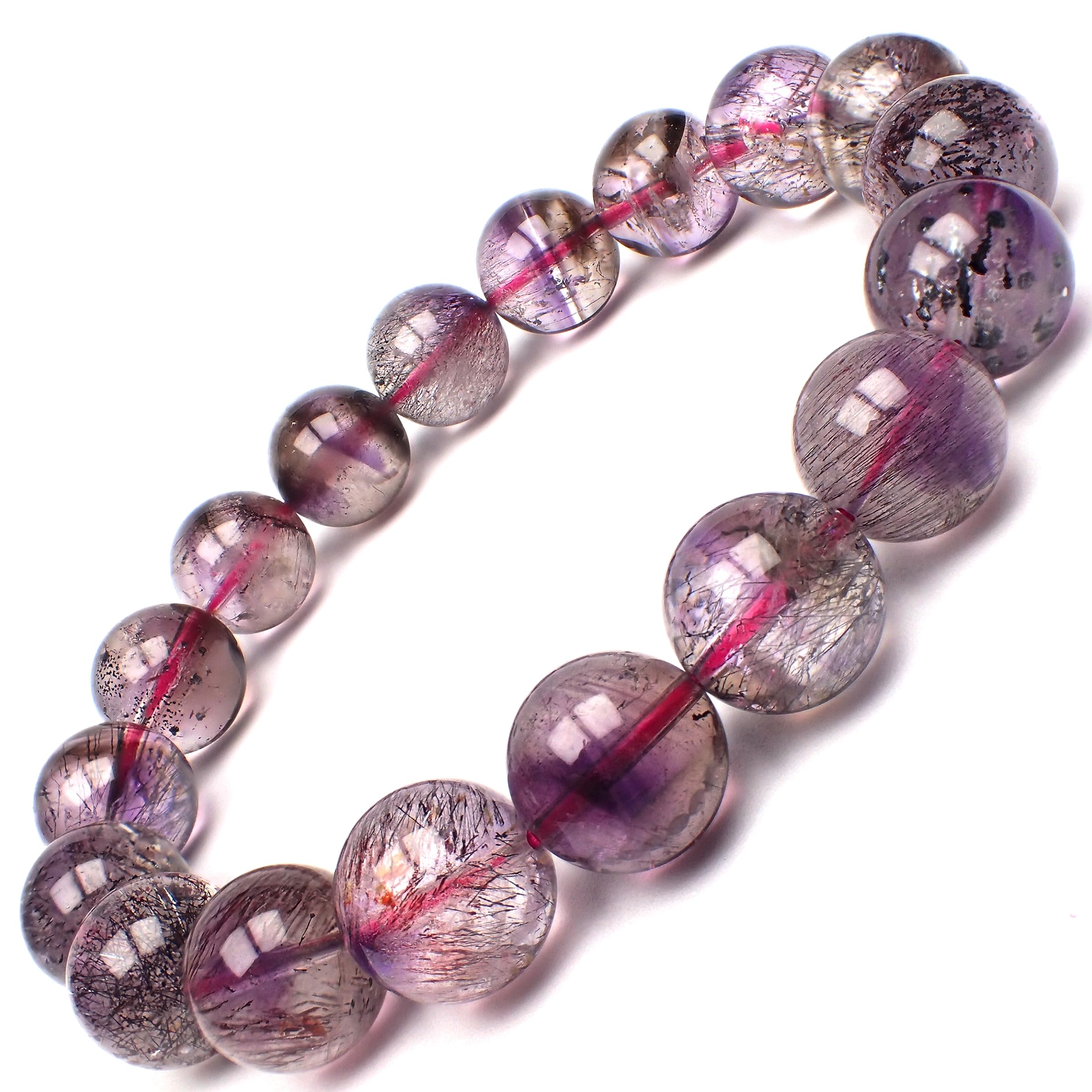 スモーキーアメジスト スーパーセブン ブレスレット