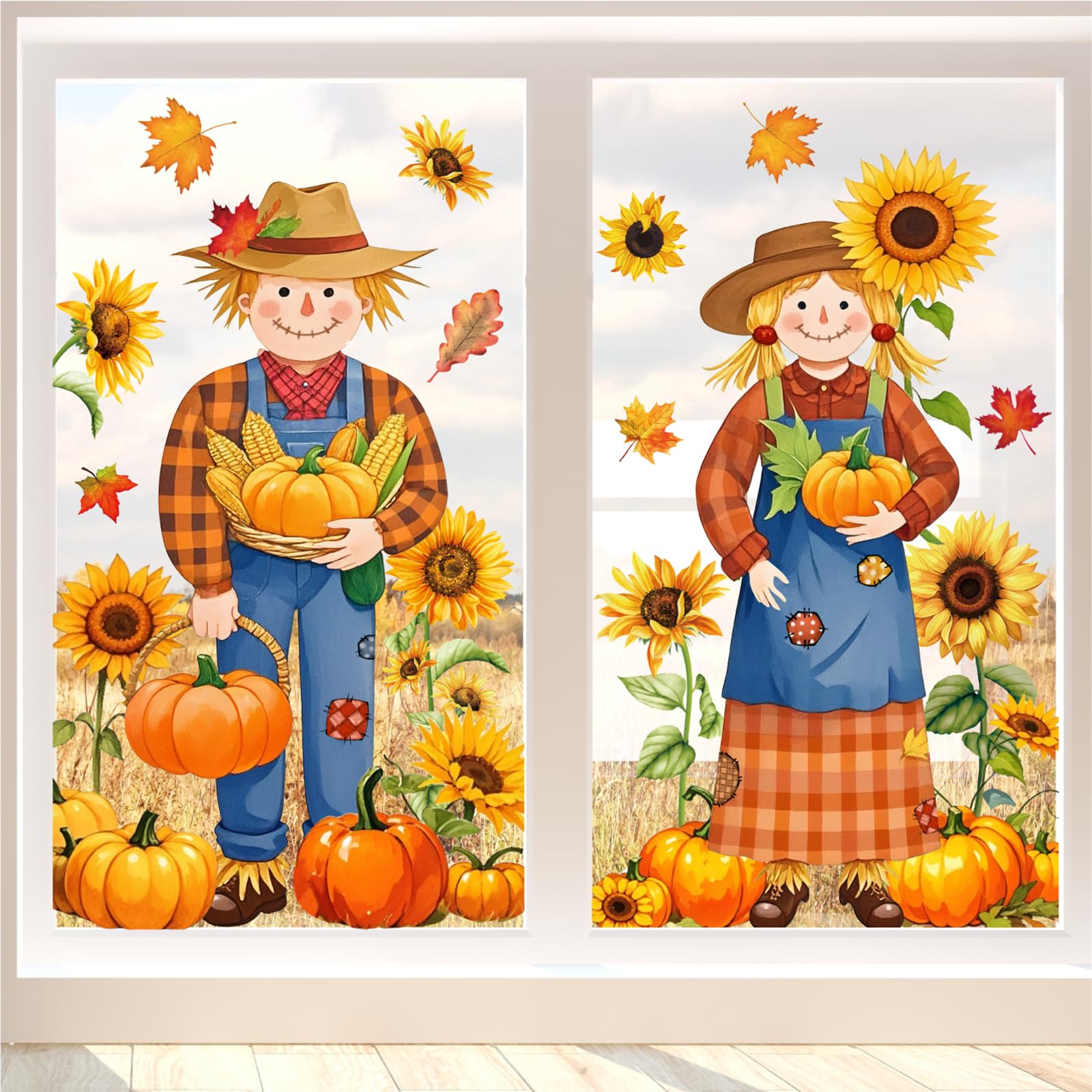 JarThenaAMCS Extra Large Fall Window Clings