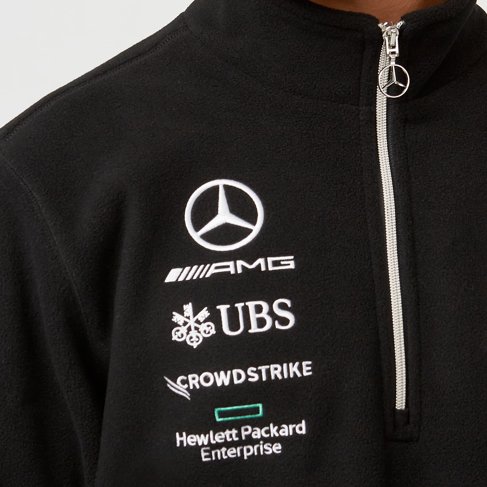 Mercedes AMG Petronas Formula One Team - Mercancía Oficial de Fórmula 1 - Forro polar con cremallera 1/4 Team 2022