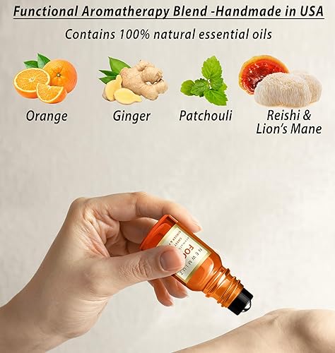Miniatura 5 de Mezcla de aceites esenciales para calmar el estrés, mantener la concentración y la migraña proporcionando más comodidad para tu mente y bienestar.