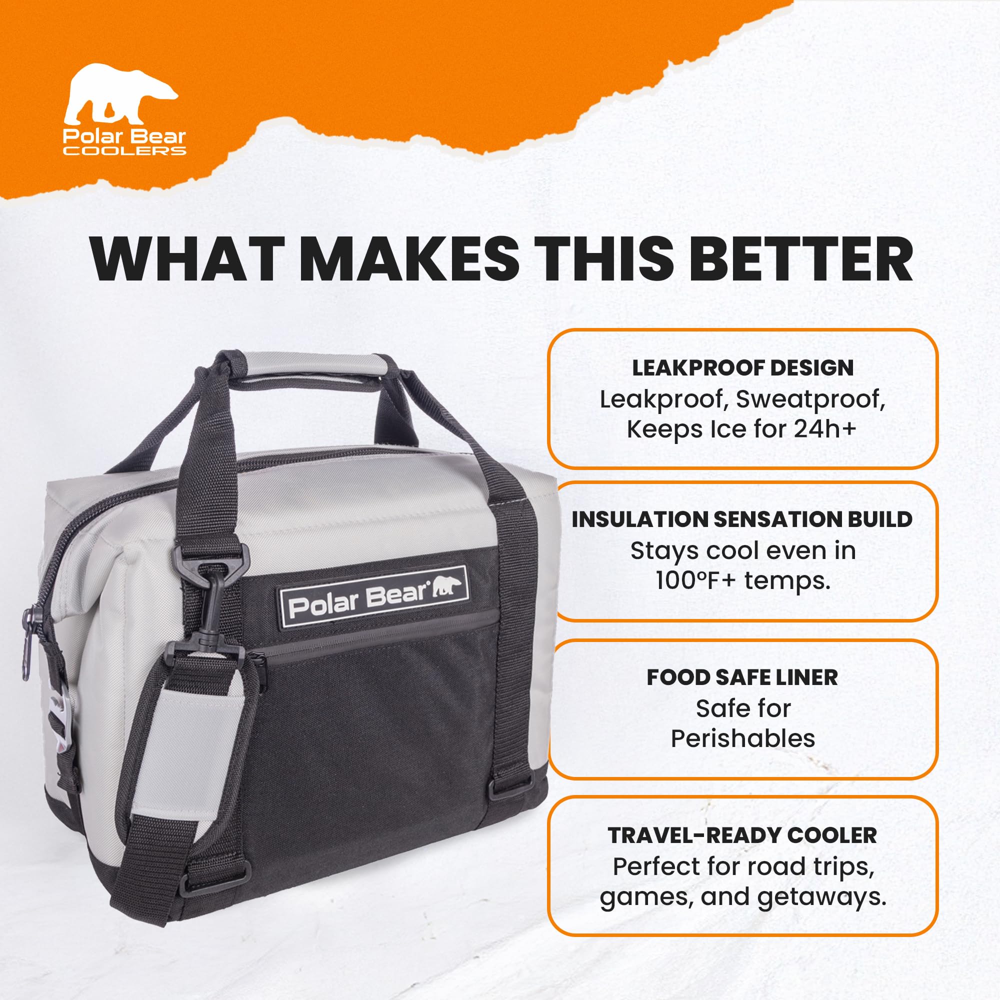 Amazon | Polar Bear Coolers オリジナルソフトクーラー Amazon | Polar Bear Coolers オリジナルソフトクーラー