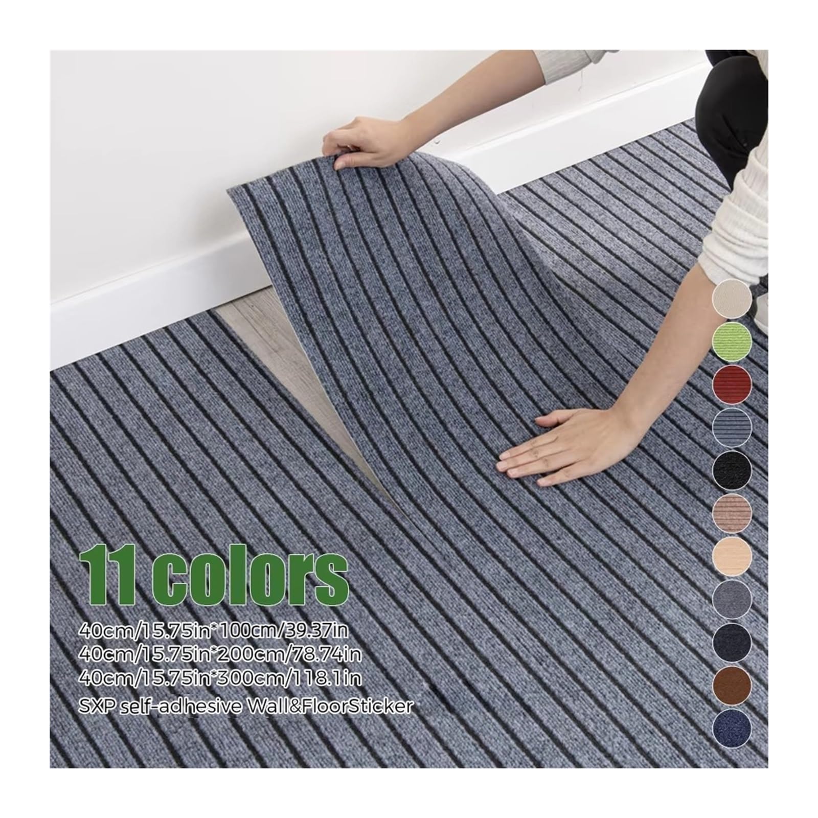 Dalle Pvc Adhesive Sol 1 rouleau de moquette auto-adhésive à décoller et à coller