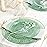 PLASTICPRO 32 Piece Combo Plates Set includes 16-7\'\' inch Plate & 16-10\'\' inch Plates Green Hammered Plastic Party Dish Premium ST patricks day Party Dishes