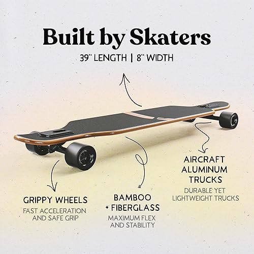 Miniatura 2 de APOLLO Longboard Skateboards - Tablas largas de alta calidad para adultos, adolescentes y niños. Monopatín largo Cruiser. Longboards de bambú y