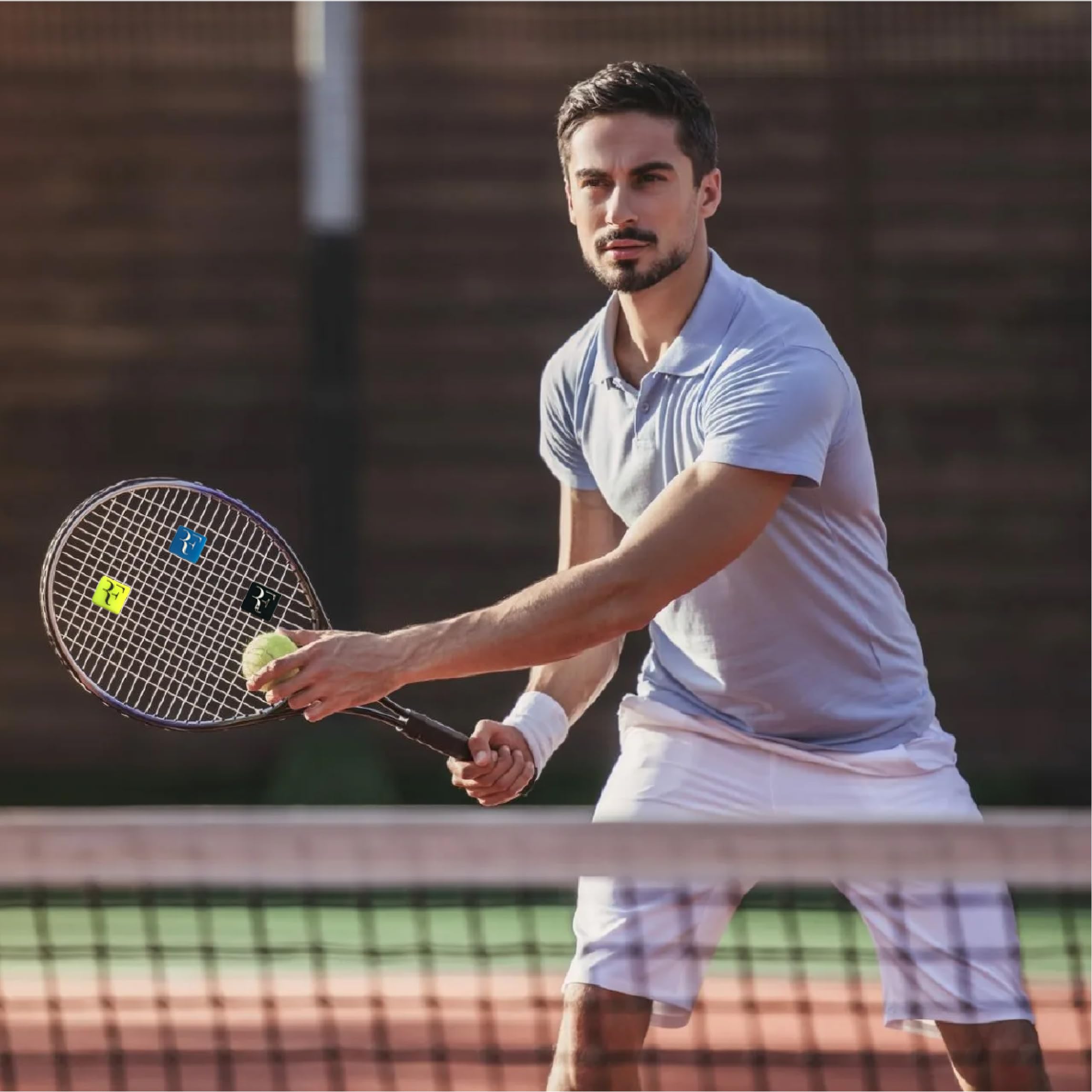 6 Ammortizzatori Per Racchetta Tennis - Silicone, Anti-Vibrazione, Per Tennis E Badminton - Foto 1