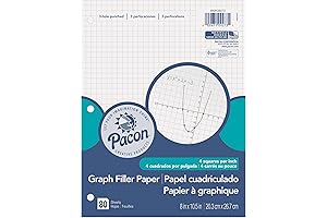 Pacon Filler Paper: 3-Hole Graph Paper for Precision and Organization