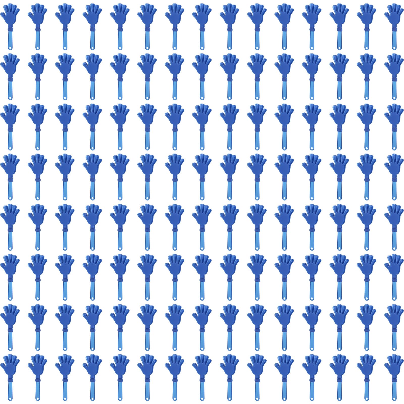 ZCYSRLQIN 120 Pcs Royal Blue Hand Clappers 7.5 Inch Clappers Noisemakers Noise Makers Party Favors Plastic Clapper Sporting Events Cheers Ball Dance Basketball Football Noisemakers ?Royal Blue?