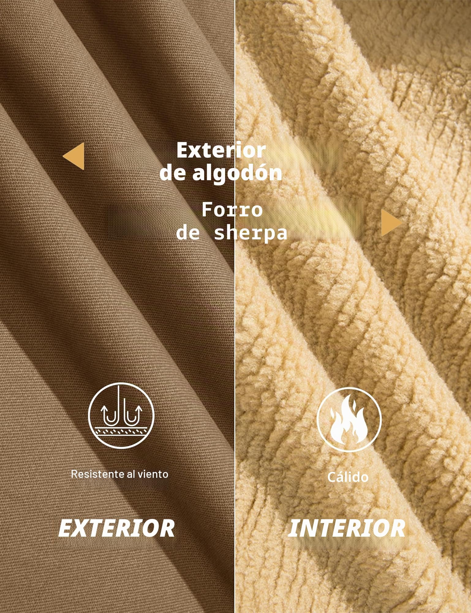 MAGCOMSEN Chaquetas de camionero para hombre, abrigo casual de invierno, chaquetas tipo cargo de algodón cálido con 5 bolsillos