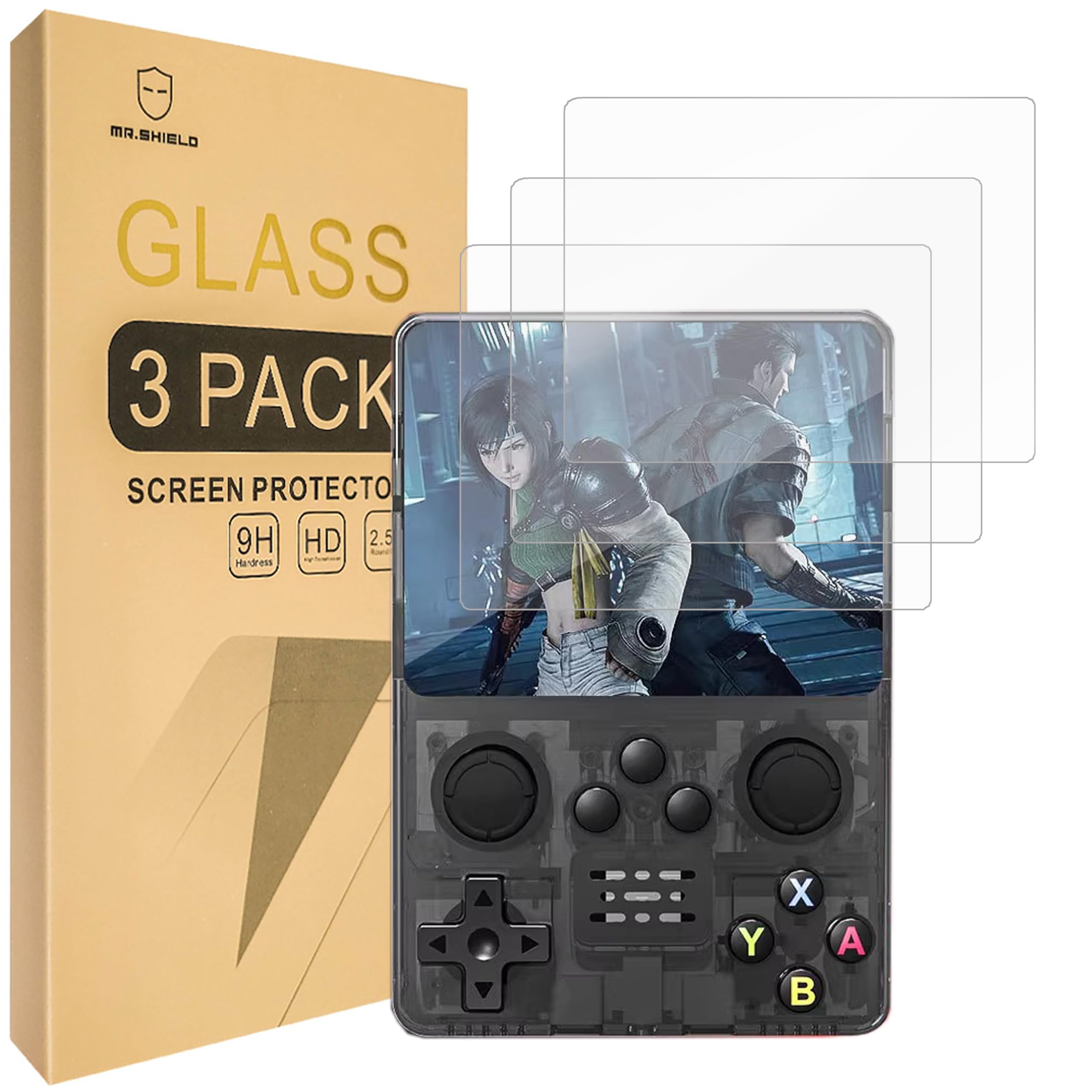 Mr.Shield Screen Protector Compatible with Data Frog R35S / Data Frog R35S Plus [Pack of 3] Protective Glass Film 9H Hardness, HD Clear Screen Protector