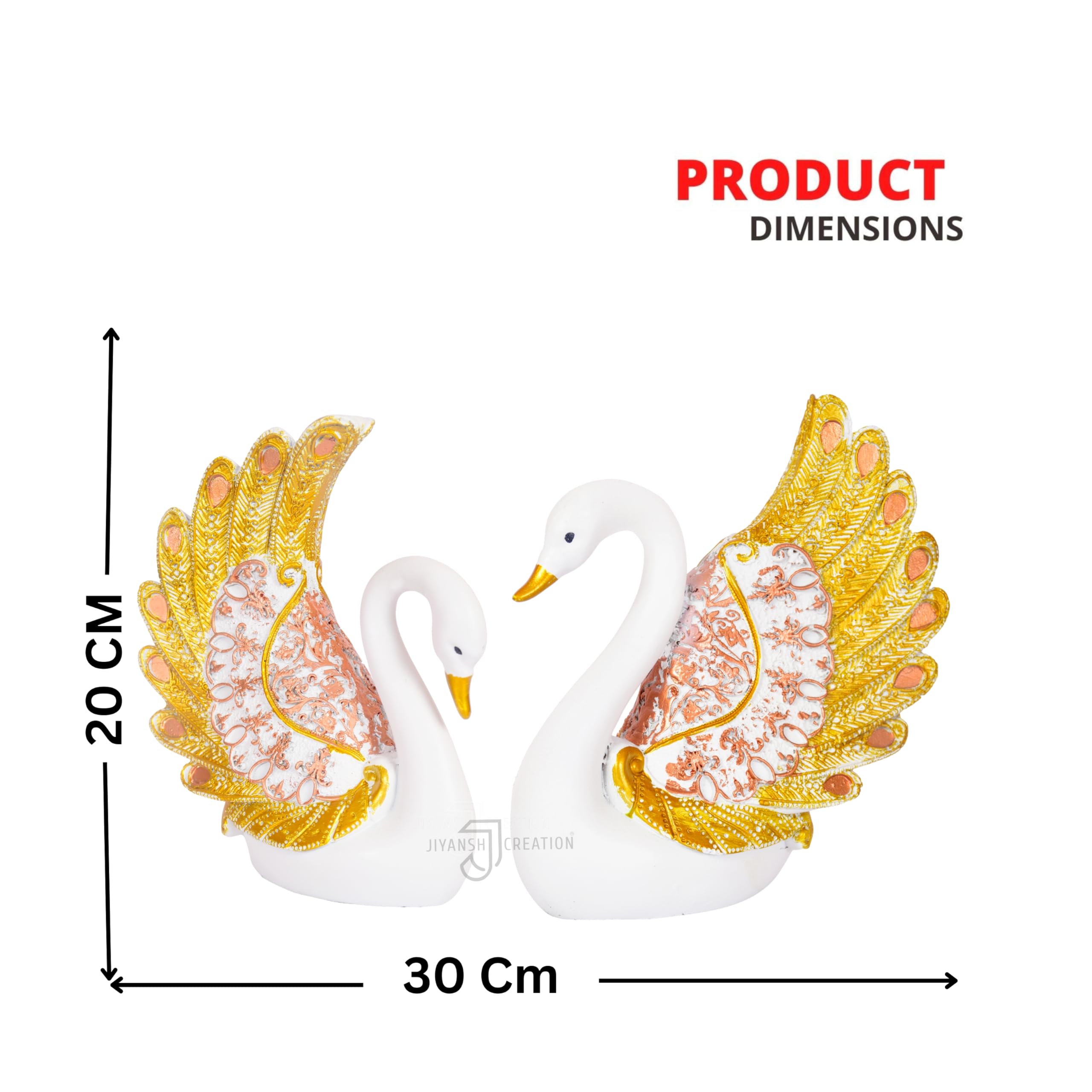 Elegant Duck Swan Sculpture - Home Decor -3