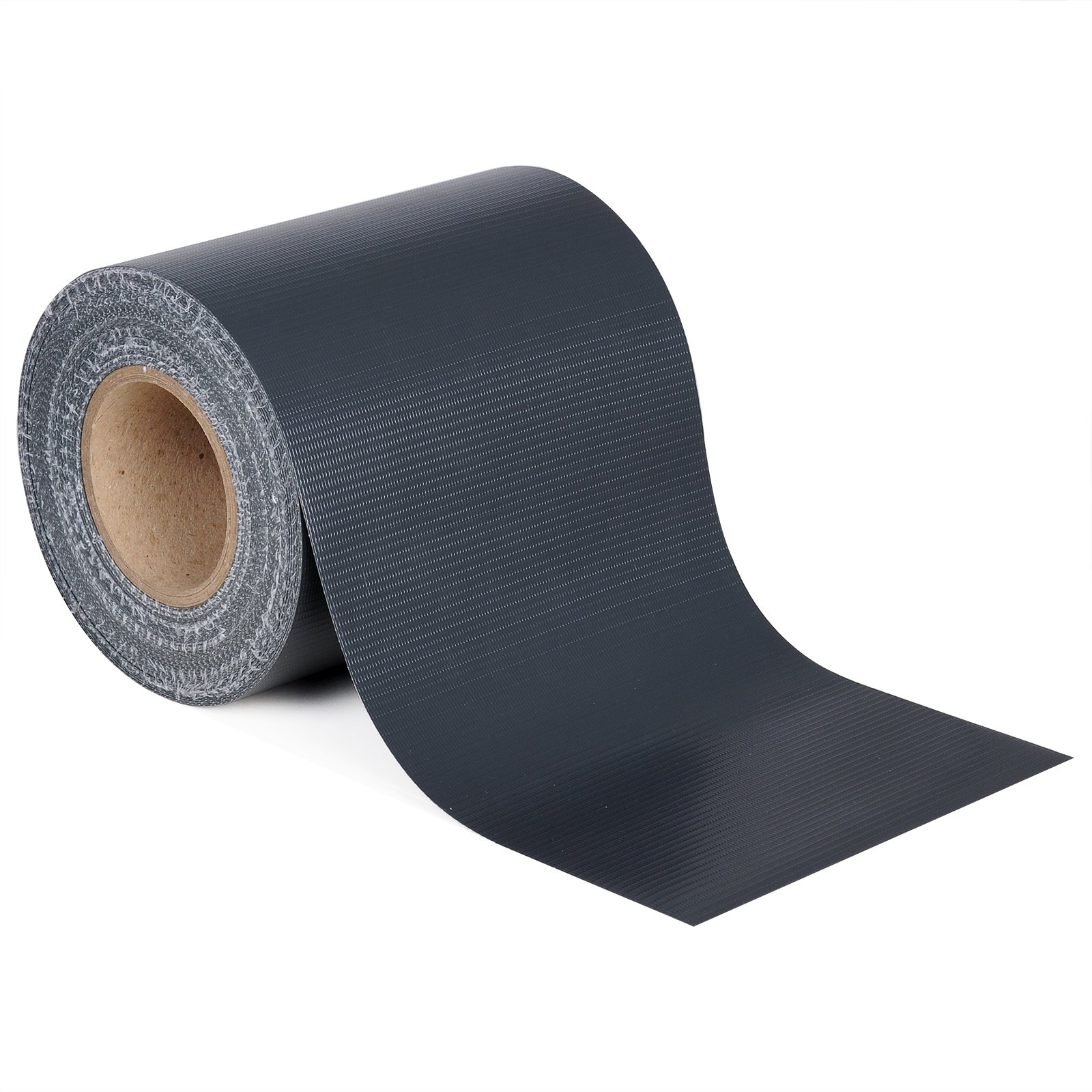 WOLTU Bandes Brise-Vue en PVC de 450g/m², Rouleau Brise-Vue Occultant 19cm x 35m, Résistant au Vent et au Soleil, pour Clôture, Jardin, Balcon, avec 25 Clips de Fixation, en Gris Charbon